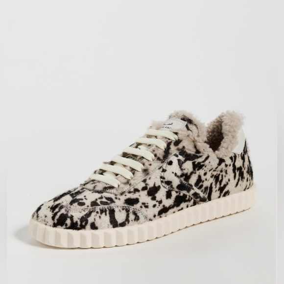 Voile Blanche Shoes - NWT VOILE BLANCHE Ines Faux Fur Sneakers in Black-White